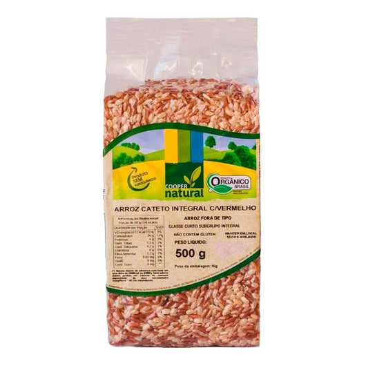 Arroz Cateto Integral com Vermelho Coopernatural 500g