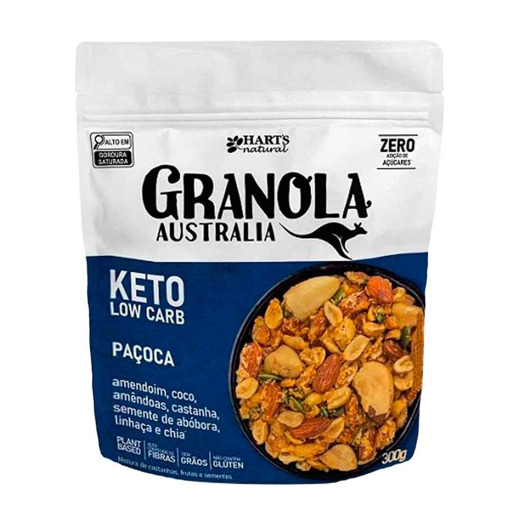 Granola Keto Low Carb Paçoca Hart's Natural 300g