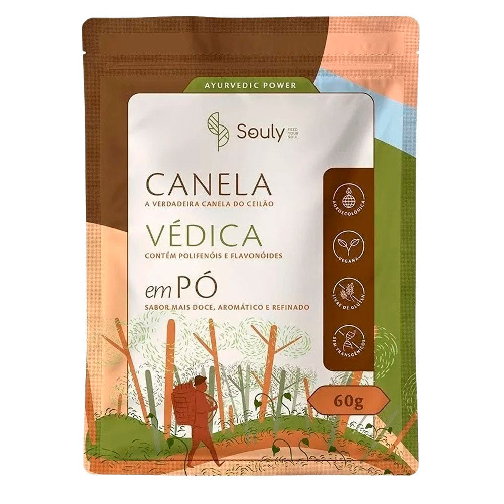 Canela de Ceilão Védica em Pó Souly 60g