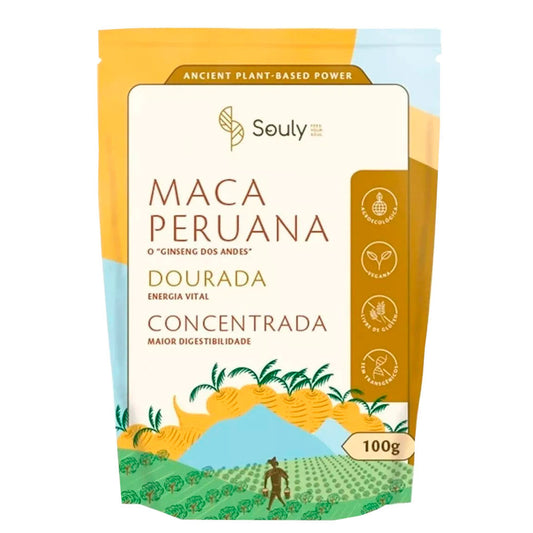 Maca Peruana Dourada em Pó Souly 100g