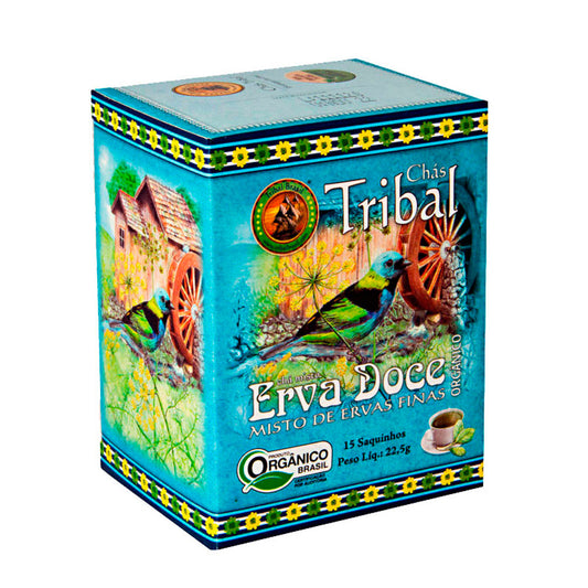 Chá Orgânico Erva Doce Tribal 22,5g