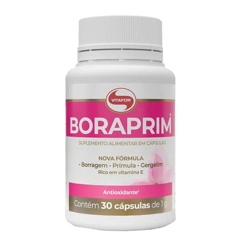 Óleo De Borragem E Prímula Boraprim Vitafor 30 Cápsulas