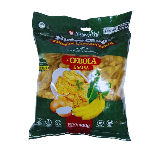 Banana Chips Salgada com Cebola e Salsa Nutryvitta 400g