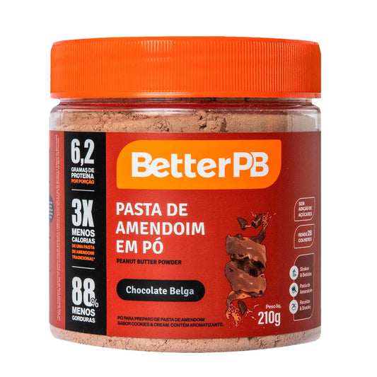 Pasta de Amendoim em Pó Chocolate Belga BetterPB 210g