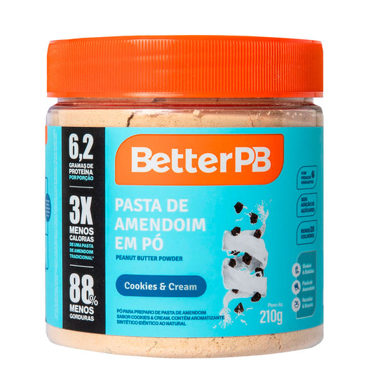 Pasta de Amendoim em Pó Cookies & Cream BetterPB 210g