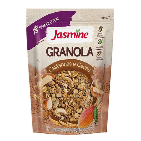 Granola Castanha de Caju e Cacau Jasmine 250g