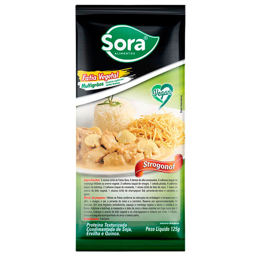 Fatia de Proteína Vegetal Branca Sora 125g 