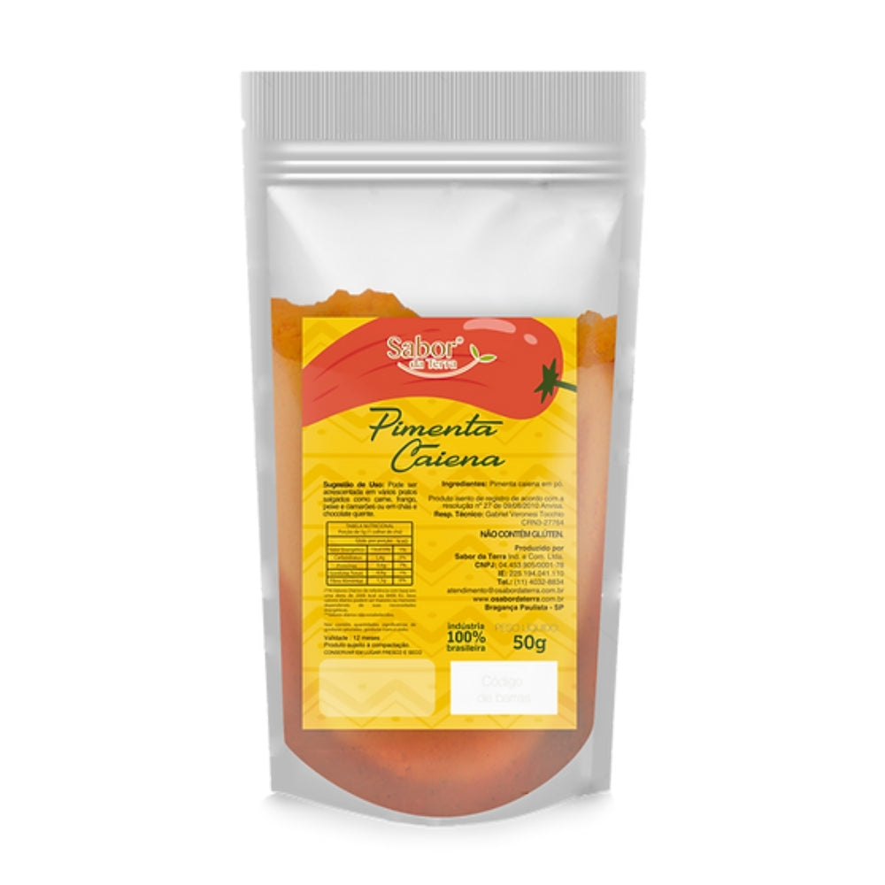 Pimenta Caiena Em Pó Sabor da Terra 50g