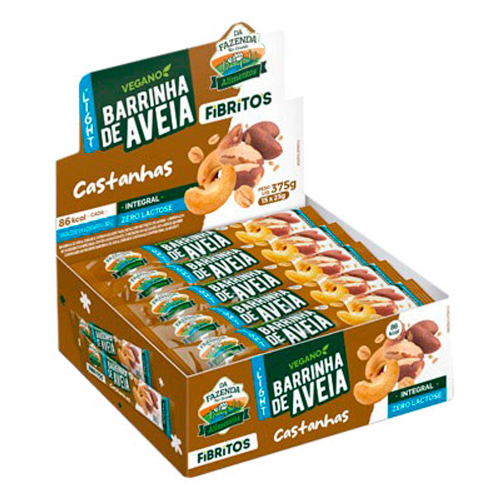 Fibritos com Castanhas Light Biosoft (Cx C/ 15un de 25g)