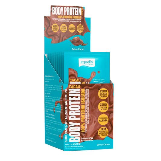 Body Protein Cacau Equaliv (10 sachês de 20g)