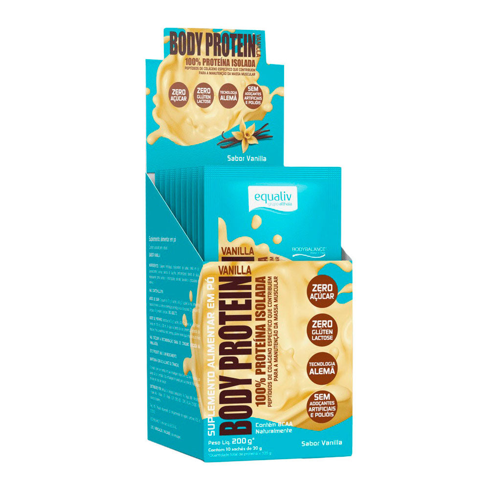 Body Protein Vanilla Equaliv (10 sachês de 20g)