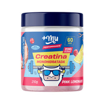 +Mu Creatine Monohydrate Powder, Pink Lemonade, 210 g
