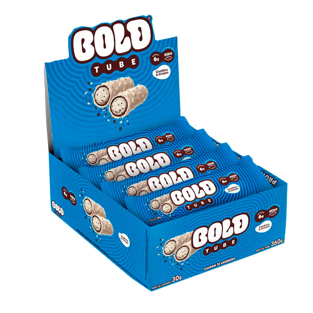 Barrinha Bold Tube Cookies (Cx c/ 12un de 30g)