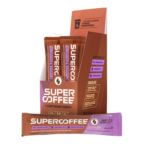 Supercoffee Chocolate Caffeine Army (Display 14 sachês 10g cada)