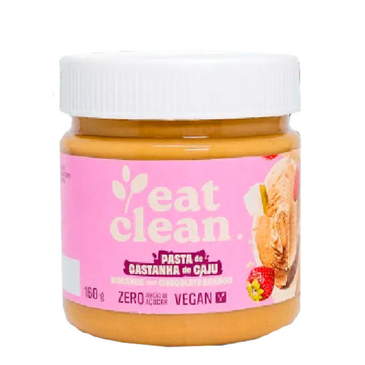 Pasta de Caju Morango com Chocolate Branco Eat Clean 160g