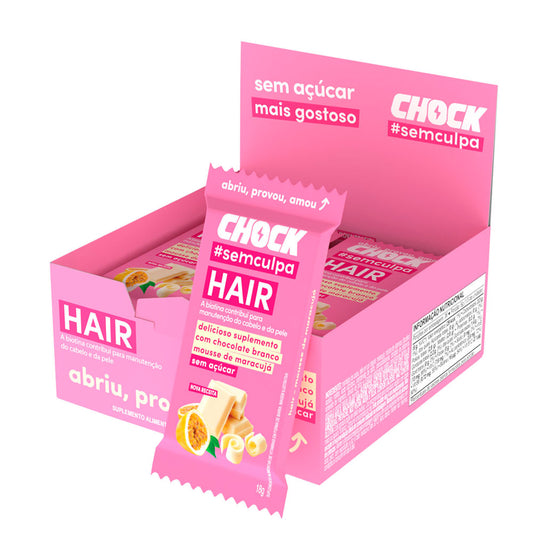 Chocolate Branco Mousse de Maracujá Hair Chock (12un de 18g)