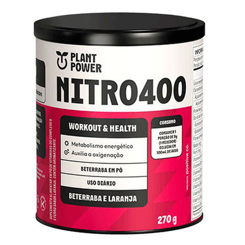 Nitro400 Beterraba e Laranja Plant Power 270g