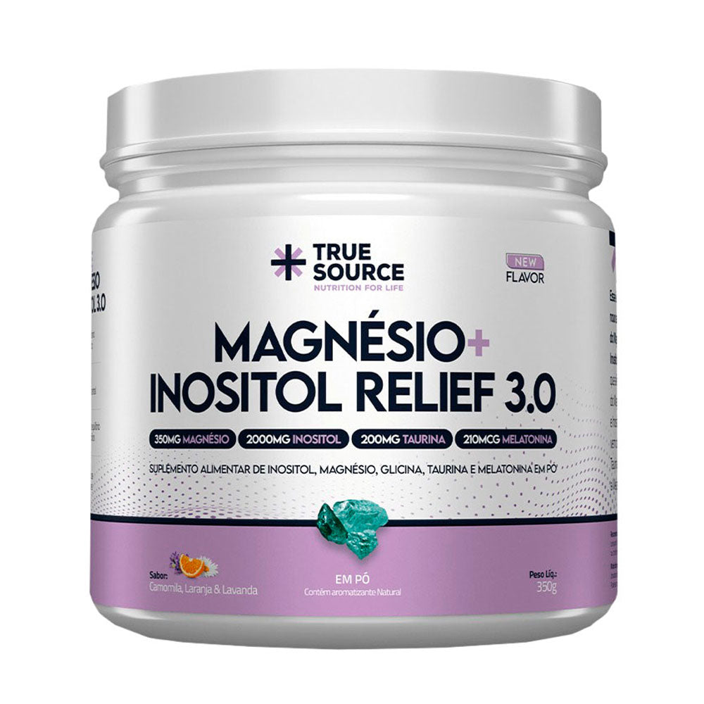 Magnésio + Inositol Relief 3.0 Camomila e Lavanda True Source 350g