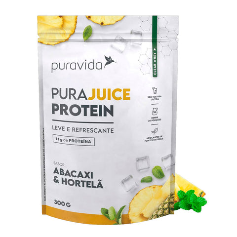 Purajuice Protein Abacaxi Com Hortelã Puravida 300g