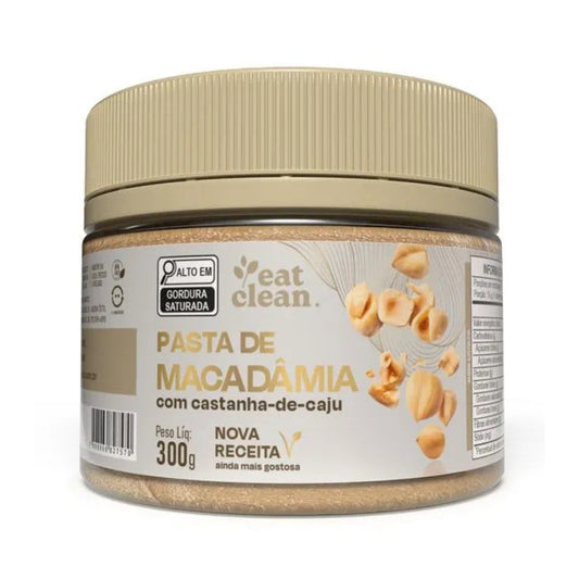 Pasta de Macadâmia Com Castanha de Cajú Eat Clean 300g