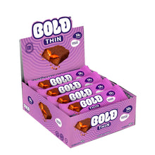 Barrinha Bold Thin Caramelo Crocante - Caixa com 12 unidades de 40 g