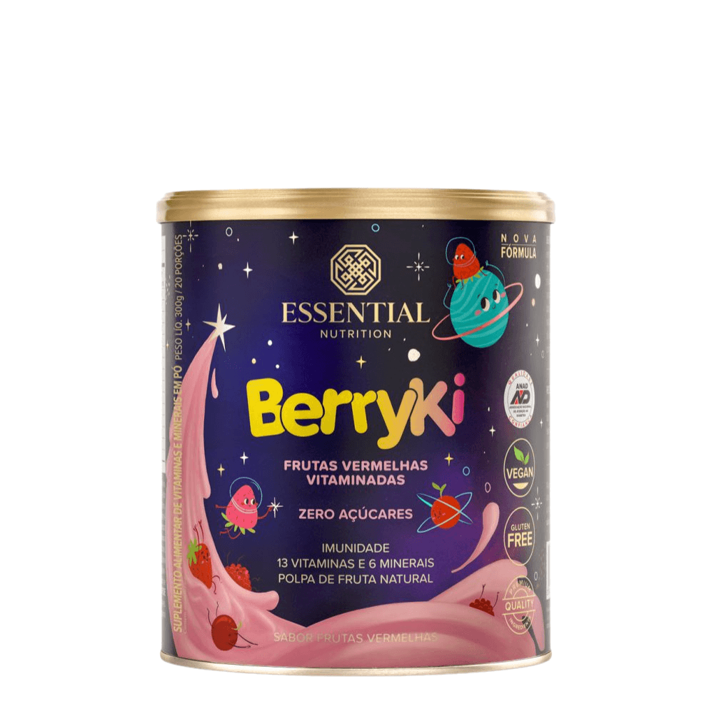 Multivitamínico Berryki Frutas Vermelhas Essential 300G