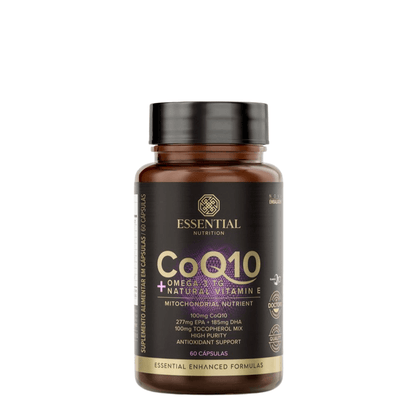 Coenzima Q10 + Ômega + Vitamina E Essential 60Caps