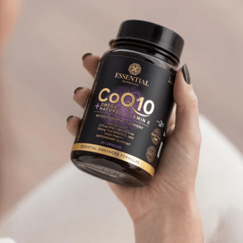 Coenzima Coq10 + Ômega + Vitamina Essential 120Caps