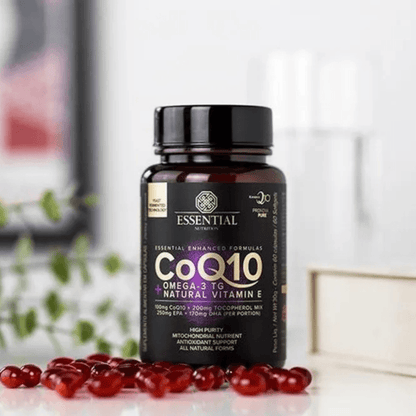 Coenzima Coq10 + Ômega + Vitamina Essential 120Caps