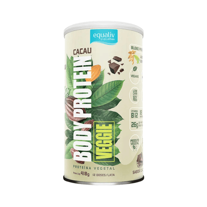 Veggie Body Whey Protein Cacau Equaliv 418G