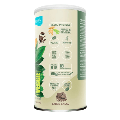 Veggie Body Whey Protein Cacau Equaliv 418G