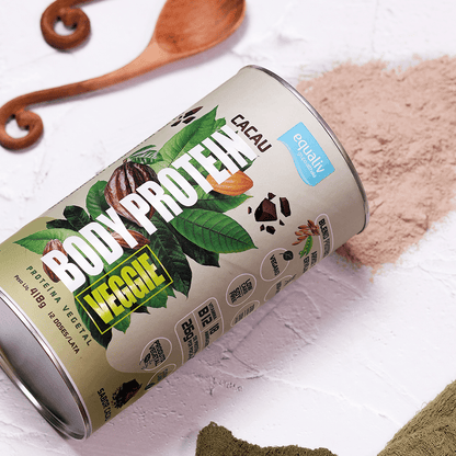 Veggie Body Whey Protein Cacau Equaliv 418G