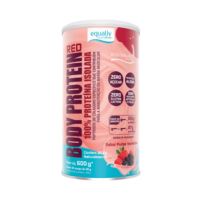 Body Whey Protein Red Frutas Vermelhas Equaliv 600G