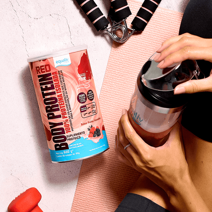 Body Whey Protein Red Frutas Vermelhas Equaliv 600G