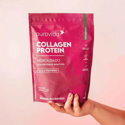 Colágeno Protein Hidrolisado Berries Silvestres Puravida 450G
