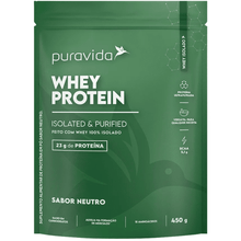 Whey Protein 100% Isolado Neutro Puravida 450G