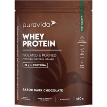 Whey Protein 100% Isolado Dark Chocolate Puravida 450G