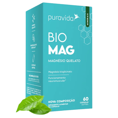 Magnésio Bio Mag Puravida 60Caps