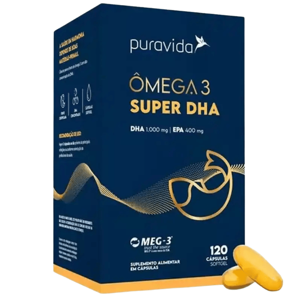Ômega 3 Super Dha Puravida 120Caps