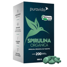 Multivitamínico Spirulina Orgânica Puravida 200Caps