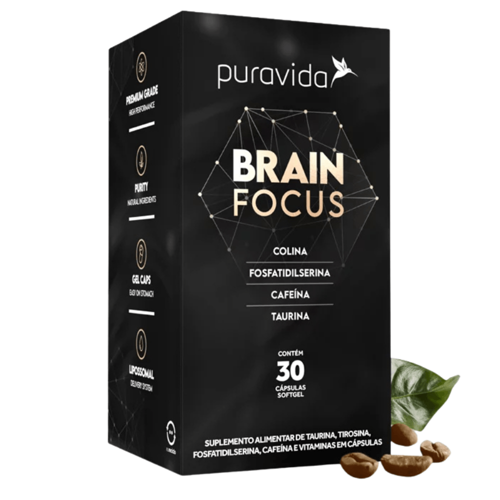 Multivitamínico Brain Focus Puravida 30Caps