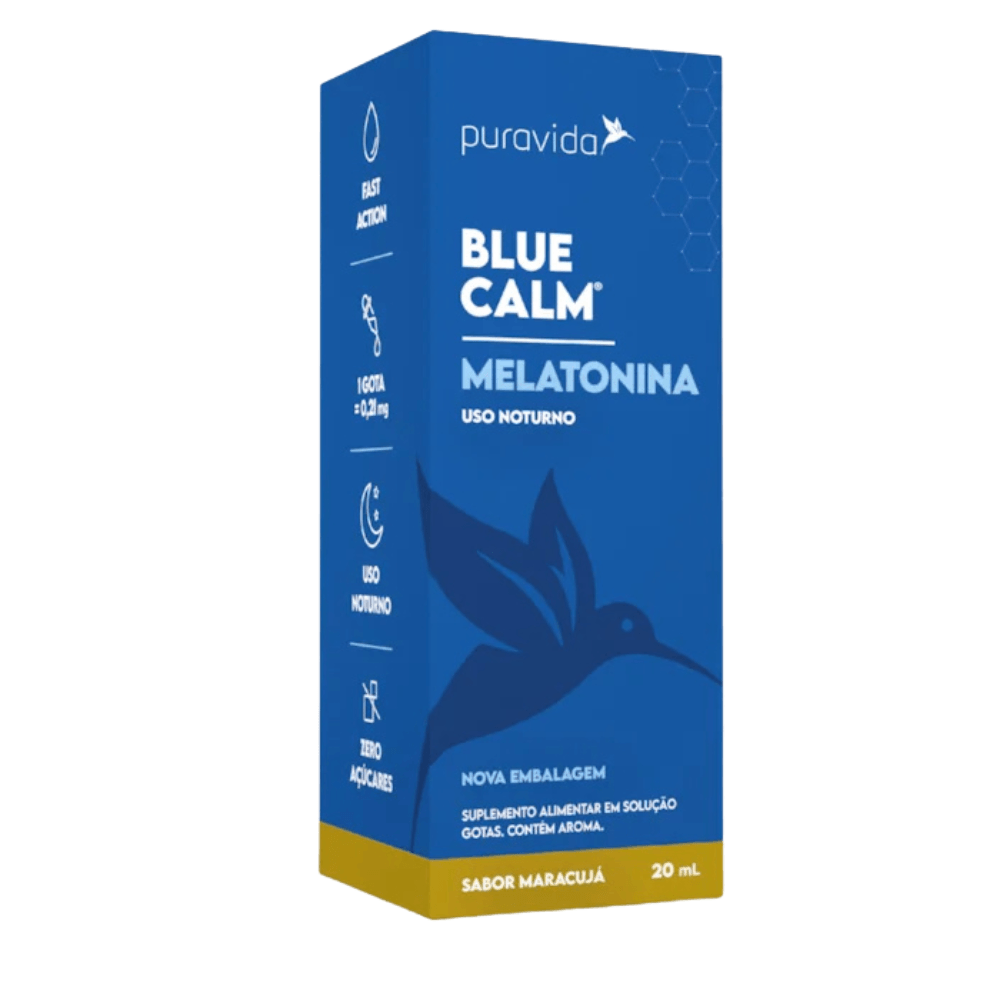Melatonina Blue Calm Maracujá Puravida 20Ml