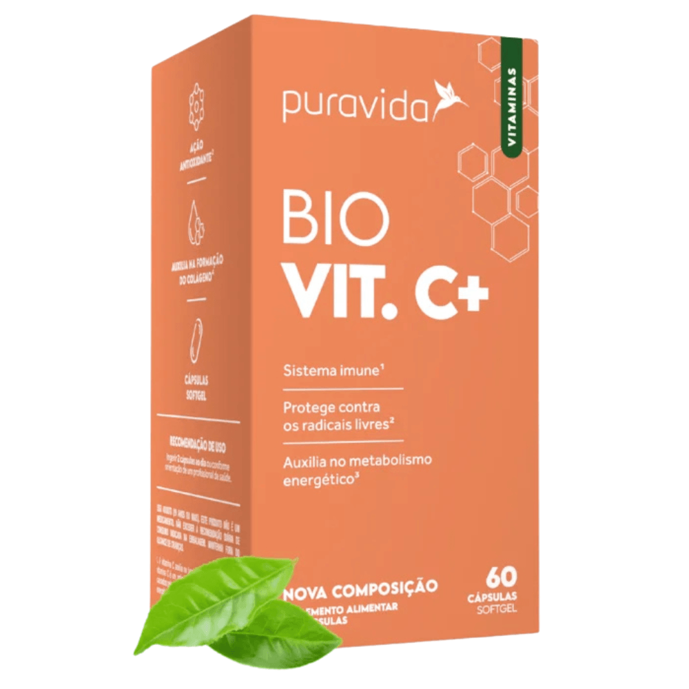 Multivitamínico Bio Vitamina C Lipossomal Puravida 60Caps