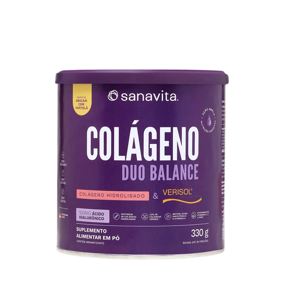 Colágeno Duo Balance Abacaxi Com Hortelã Sanavita 330G