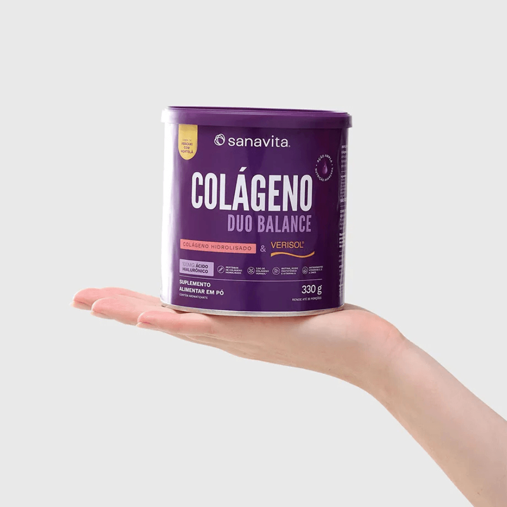 Colágeno Duo Balance Abacaxi Com Hortelã Sanavita 330G