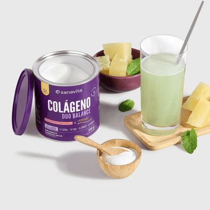 Colágeno Duo Balance Abacaxi Com Hortelã Sanavita 330G