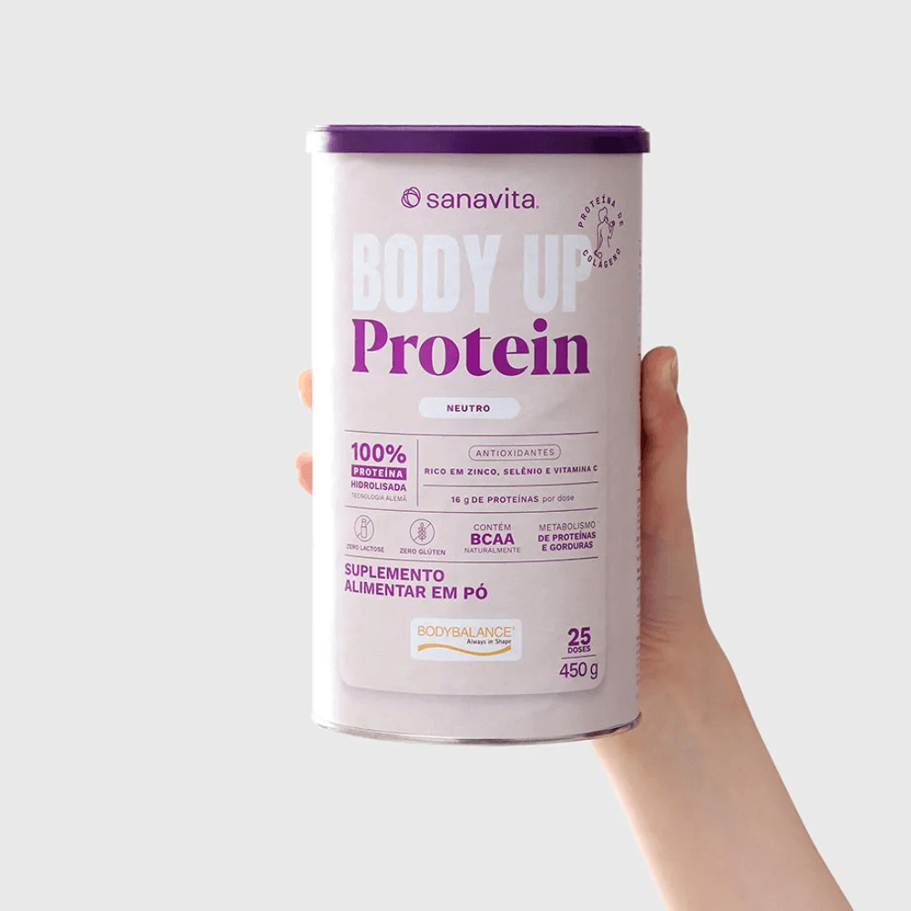 Suplemento Body Up Protein Neutro Sanavita 450G