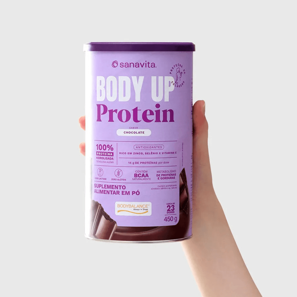 Suplemento Body Up Protein Chocolate Sanavita 450G