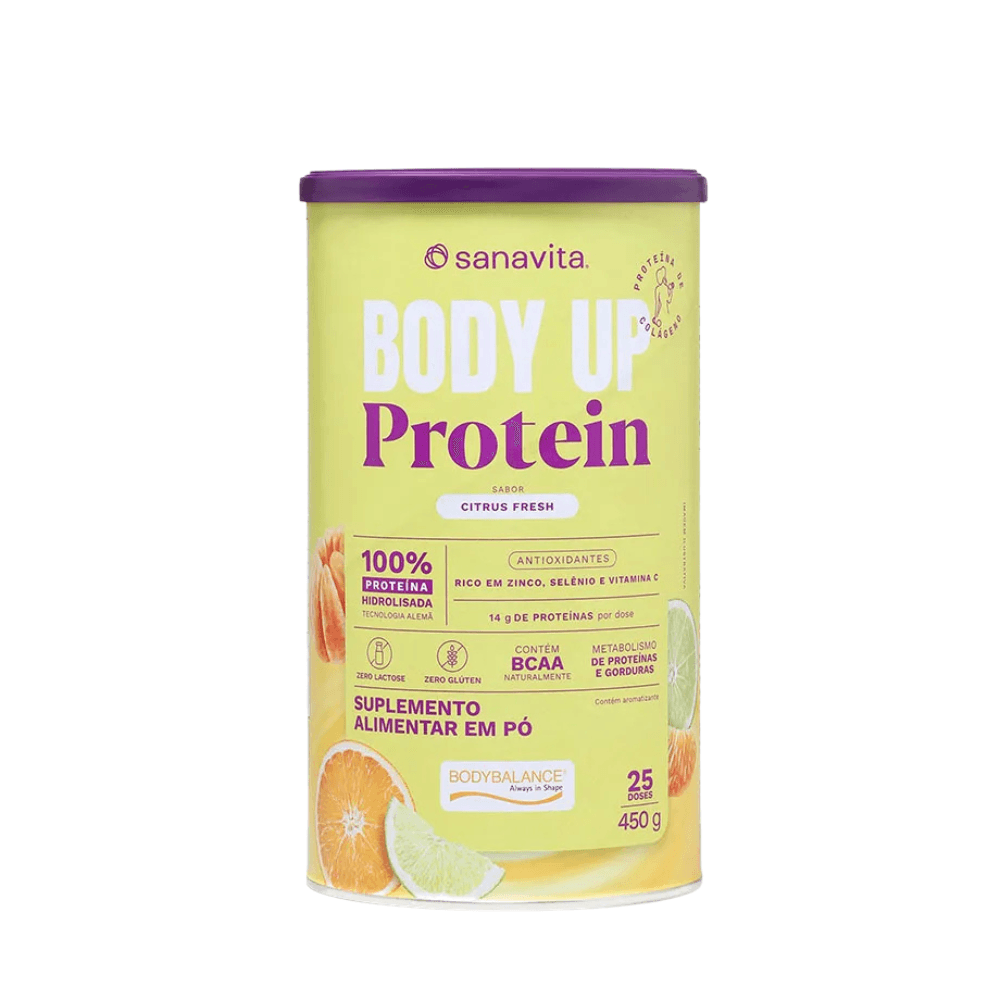 Suplemento Body Up Protein Frutas Citricas Sanavita 450G