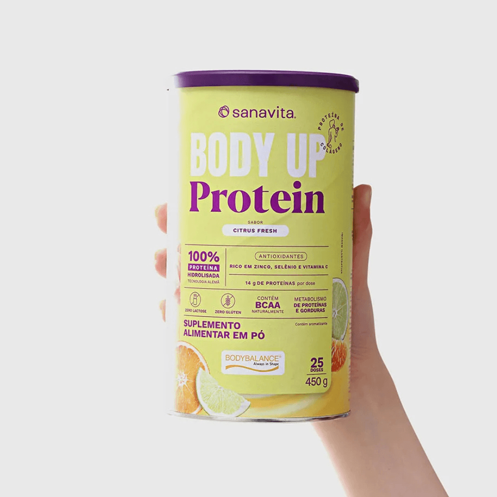 Suplemento Body Up Protein Frutas Citricas Sanavita 450G